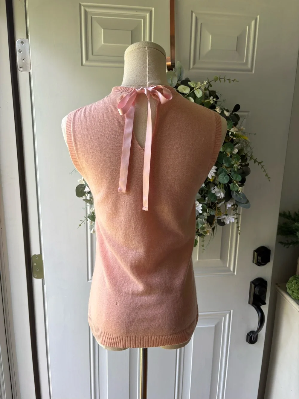 J. Crew 100% Cashmere Lightweight Sleeveless Knit in Soft Pink
